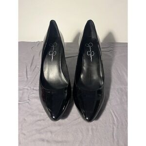 Jessica Simpson Women's 9 Black Pointed 2 High Heel Pumps